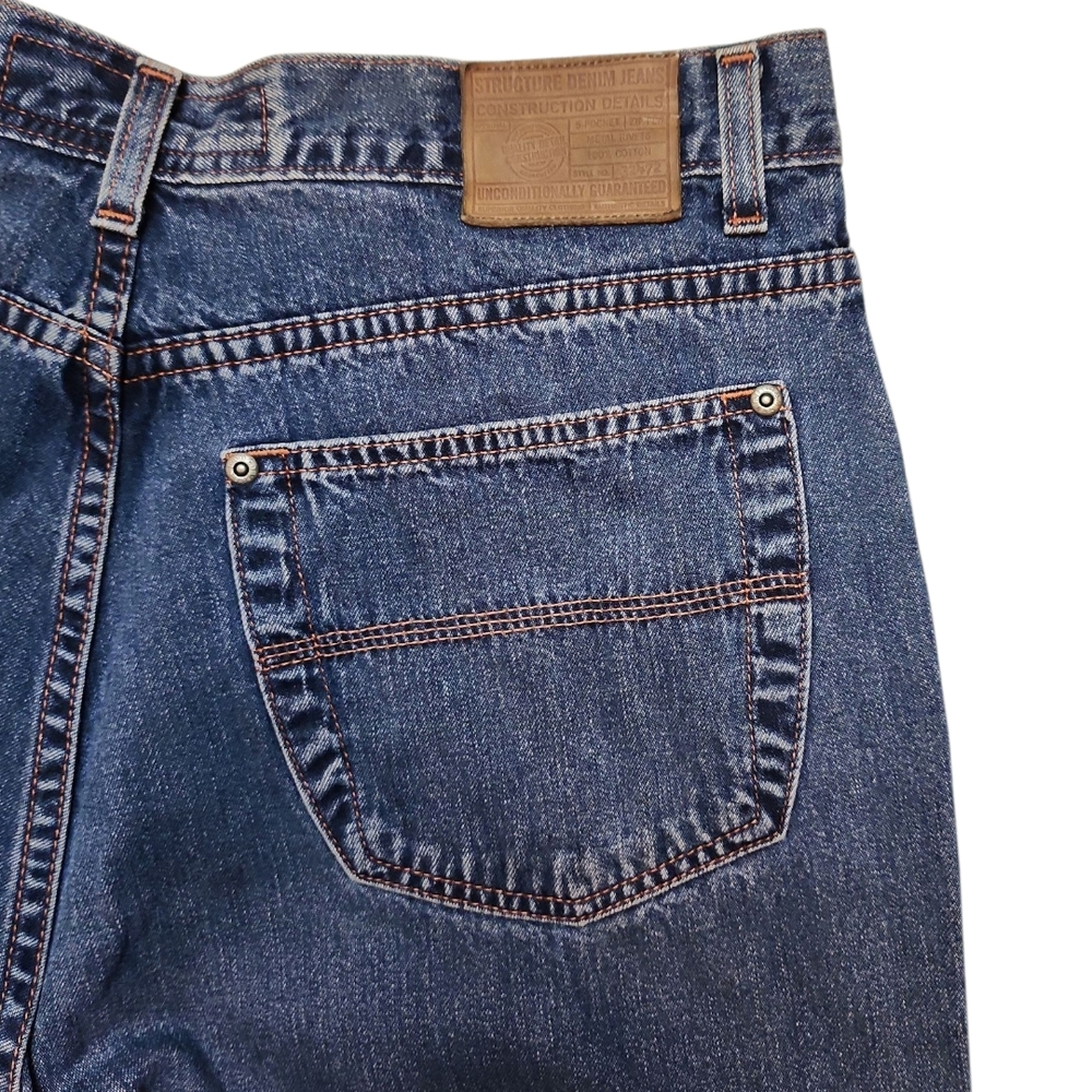 Structure Men's Relaxed Fit Blue Jeans - Picture 5 of 8